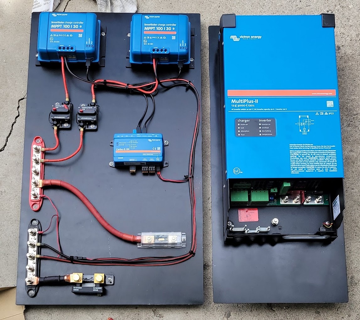 Inverter/Charger in Utility Trailer.